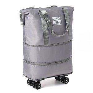 캔버스백 확장 빅맥스 2단 바퀴 캐리어 보스턴