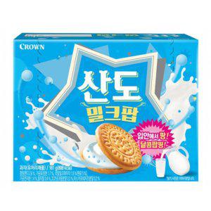 크라운 산도 밀크팝 161g X 6개
