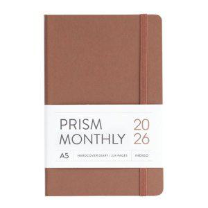 인디고 다이어리 2026 프리즘 A5 먼슬리 스케줄러 (날짜형 25절 월간) (모카무스)