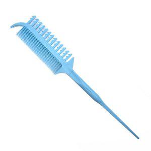 발레아주 블루 꼬리빗 하이라이트 옴브레 그레이