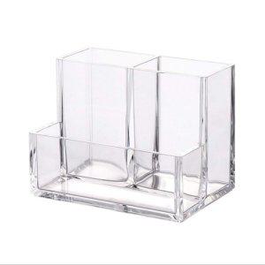 투명사무용품 아크릴펜홀더 3칸책상정리 아크릴연필꽂이 3칸