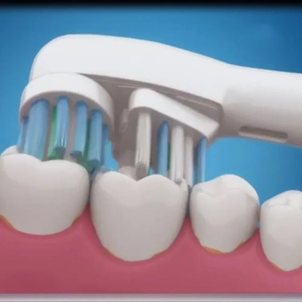 Oralb Pro,1000,8000,9000,성인,어린이,활력 등을 위한 Oral-B 듀얼 클린 전동 칫솔용 교체용 브러시 헤드 4개/팩