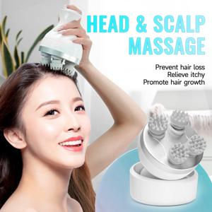 전기 두피 마사지기 바디 마사지 목 딥 티슈 4단계 주무름 헤어 성장 촉진 무선 스트레스 완화 및 고양이 발톱 모양