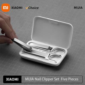 새로운 원본 Xiaomi Mijia 매니큐어 손톱깎이 페디큐어 세트 휴대용 여행 위생 키트 스테인레스 스틸 네일 커터 도구 세트