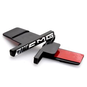 1pcs 3D AMG 로고 엠블럼 자동차 앞 그릴 배지 메르세데스 벤츠 w211 W124 W169 W176 W177 W202 W203 W204 W205 W210 액세서리