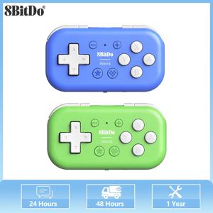 Nintendo Switch/Android/Raspberry Pi/iOS/Win10/11 및 키보드 모드를 위한 8BitDo 마이크로 블루투스 게임 패드 미니 컨트롤러 지원