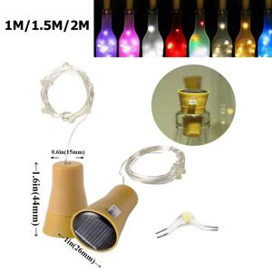 태양열 술병 Led 꼬치 선녀등 갈랜드 웨딩홀리데이 크리스마스 코르크 1m 1.5m 2m 철조등 파티 장식
