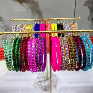 라틴 댄스 다이아몬드 귀걸이, 댄스 전문 대학, 성인 및 어린이 전용 경쟁 공연 귀걸이