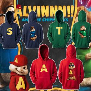 Alvin and The Chipmunks: The Squeakquel의 풀오버 여성 남성 패션 드롭 숄더 후드티는 베스트 프렌드 스웨트셔츠로 사용할 수 있습니다.