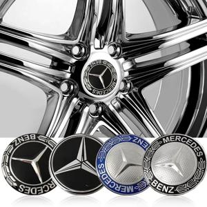 4PCS 56mm 65mm 자동차 휠 센터 허브 엠블럼 스티커 메르세데스 벤츠 W203 W204 W205 W209 W210 W211 W212 W176 W166 W163 W221