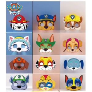 12Pcs 발 순찰 생일 파티 마스크 장난감 강아지 순찰 어린이 의상 마스크 Patrulla Canina 그림 마스크 키즈 코스프레 파티