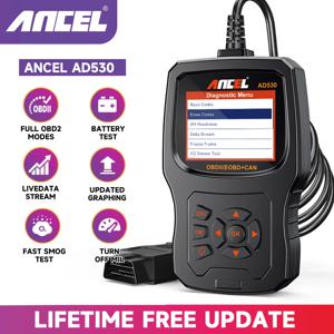 2025 ANCEL AD530 자동차 obd2 스캐너 전문 자동차 코드 리더 배터리 테스터 체크 엔진 obd 2 자동차 진단 검사 도구