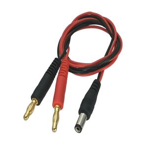 4mm 바나나 플러그 - 5.5 X 2.1mm DC 전원 수 플러그 충전기 22AWG 60CM 케이블