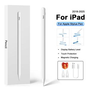 Apple Pencil For iPad A16 2025 Pro 12.9 Air 13 11 M3 M4 스타일러스 펜 10세대 10.9 Air 4 5 Mini 6 7 8th 10.2 터치 펜