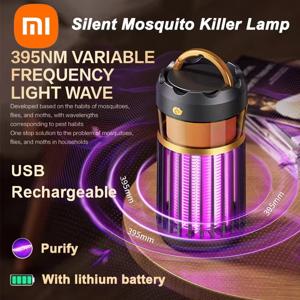 Xiaomi Mijia 전기 충격 모기 킬러 휴대용 야간 조명 Usb 충전식 홈 야외 모기 유혹 캠핑 라이트 New