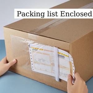 30 PCS 포장 목록 봉투 파우치 투명 자체 접착 배송 라벨 포장 목록 OPP 포장 목록 가방