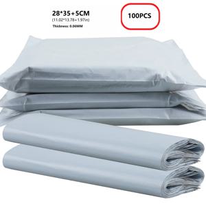 28x35cm 포장용 배송 가방 택배 가방 자체 접착 씰 흰색 우편 가방 봉투 보관 가방 두꺼운 택배 가방