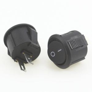 5pcs/10pcs 16mm 직경 작은 라운드 보트 로커 스위치 블랙 미니 라운드 블랙 화이트 레드 2 핀 ON-OFF 로커 스위치