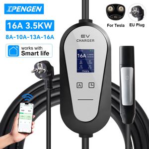 IPENGEN 16A/32A Tesla EVSE 충전 박스 용 휴대용 EV 충전기 Tesla Model X/Y/S/3 용 EU CEE 플러그 전기 자동차 충전기