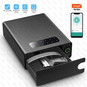 Tuya Gun Safe 생체 인식 기술 APP/비밀번호/지문/키 잠금 해제 냉간 압연 강철 소재 안전 보안 상자