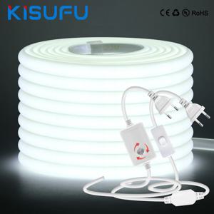 스위치/조광기 플러그가 있는 220V COB LED 스트립 조명 슈퍼 브라이트 288LED/M IP65 3000K 4000K 6000K 고품질 실내 실외 장식