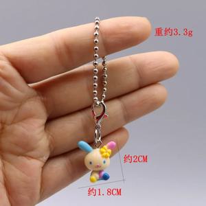 새로운 Sanrio Usahana 미니 수지 휴대 전화 체인 펜던트 헬로 키티 메이크업 상자 키 체인 어린이 배낭 지퍼 장식 장난감