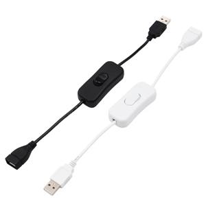 USB 스위치 익스텐션 케이블 지지대 데이터 전송 및 전원 공급 장치, LED 스트립용 켜기/끄기 전원 스위치, USB 장치, 28cm
