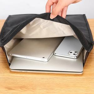 노트북 패러데이 가방 RFID 차폐 차단 주머니 추적 방지 휴대 전화 Ipad 방사선 방지 ID 카드 자동차 키 보관 가방