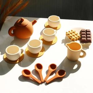 유아용 실리콘 차 장난감, 주방 액세서리, 음식 놀이 세트, 역할 놀이 게임, 여아 및 남아용 선물