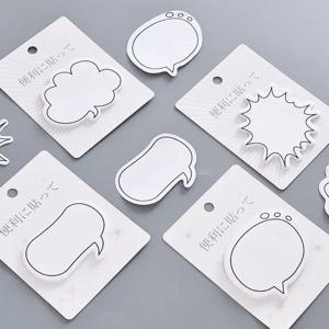4pcs 귀여운 카와이 탭 스티커 메모 스티커 메모 패드 편지지 메모 패드 시트 메모장 게시 됨 사무실 북마크 노트