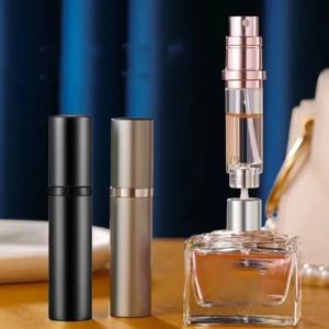 5ml 미니 휴대용 향수 스프레이 액체 용기는 화장품 여행용 알루미늄 스프레이 빈 병 하위 병에 다시 채울 수 있습니다.