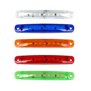 2Pcs 트럭 트레일러 사이드 마커 표시기 라이트 자동차 신호 브레이크 후면 경고 테일 클리어런스 라이트 9-LED 12V 24V 경고 램프