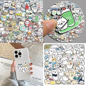60/100Pcs 애니메이션 Chiikawa 장난감 스티커 만화 Hachiware Usagi Kawaii 학생 노트북 휴대 전화 머그잔 장식 스티커 선물
