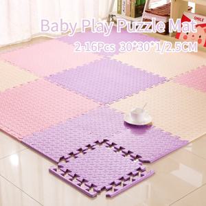 30*30*1/2.5CM 어린이를위한 퍼즐 매트 아기 놀이 매트 어린이 카펫 방음 체육관 매트 어린이 방 활동 매트 2-16Pcs