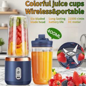 더블 컵 다기능 Usb 과일 믹서 Juicers 휴대용 전기 Juicer 블렌더 과일 Juicer 컵 음식 밀크 쉐이크 주스 메이커
