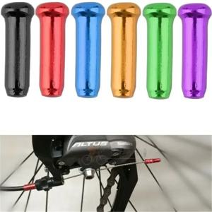 50pcs 자전거 브레이크 시프터 내부 케이블 팁 Mtb 알루미늄 합금 자전거 브레이크 와이어 터미널 하우징 페룰 용 크림프