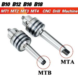 MTA MTB MT1 MT2 MT3 MT4 B10 B12 B16 B18 0.6-6/1-10/1-13/3-16/5-20mm 모스 태퍼 생크 드릴 척 아버 선반 CNC 드릴 머신