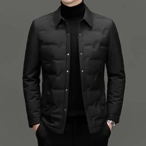 남성용 따뜻한 다운 세트 재킷, 비즈니스 하이 퀄리티, 두껍고 따뜻한 캐주얼 재킷, 겨울, 2024
