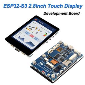 Waveshare ESP32-S3 2.8 인치 IPS 터치스크린 개발 보드, 5 포인트 터치 240x320 디스플레이, 지지대 와이파이, 블루투스 HMI, LVGL