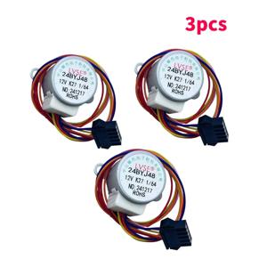 3개 24BYJ48 12V DC 기어 감속 스테퍼 모터 – 1/64 비율, STEM 로봇용 고토크, 에어컨, DIY 프로젝트