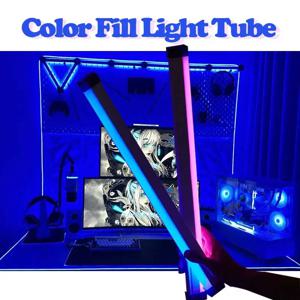컬러풀 튜브 라이트 RGB 조명 17cm/32cm USB 조명 야간 조명 퍼플 블루 라이트 스틱 룸 램프 휴대용 행잉 필 라이트 사진 촬영 조명
