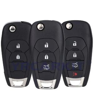Chevrolet Cruze Aveo 2014-2018 용 KEYYOU 교체 플립 커버 2/3/4 버튼 원격 플립 키 Fob 쉘 케이스