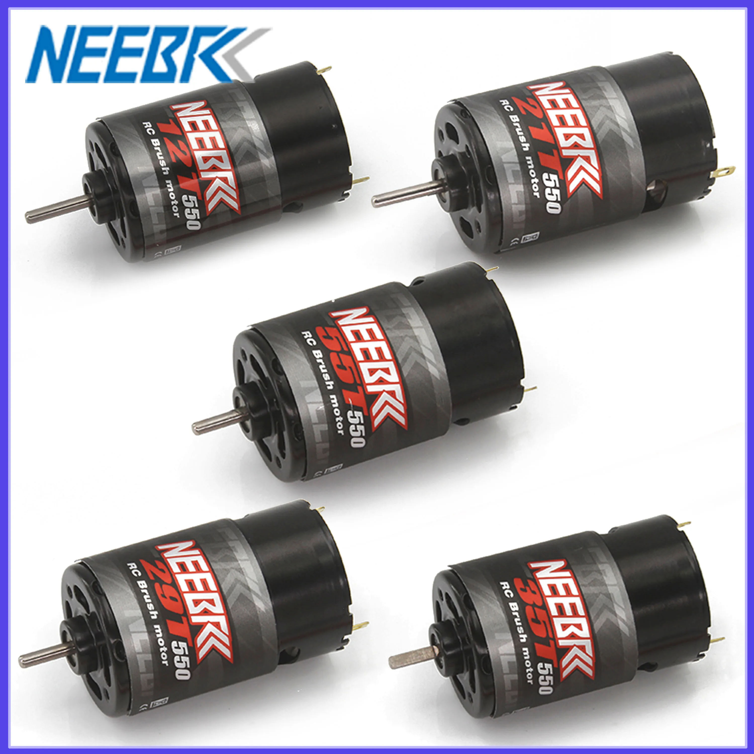 NEEBRC 550 12T-55T 브러시 모터 방수 1:10 RC 크롤러 Wltoys Axial Kypsho SCX10 AXI03007 JL 90046 TRX4 TRX6 자동차 부품