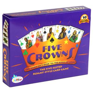 SET Enterprises Five Crowns 카드 게임 보라색 고품질 특별 스타일 보드 게임 재미 있은 친구 가족 대화 형 게임