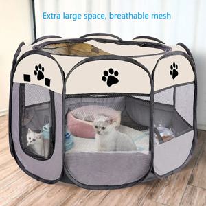 접이식 고양이, 개집, 고양이, 개, 분만실, 애완동물, 팔각형 케이지, 통기성 울타리, 텐트, 발톱 방지