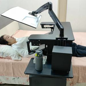 크로스 침대 컴퓨터 책상, 노트북 데스크탑 컴퓨터 책상, 침대 옆 테이블, 리프팅 테이블, 레이지 테이블, 조종석 서스펜션 브래킷