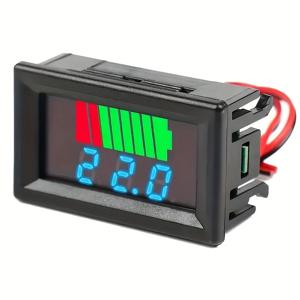 12V 24V 36V 48V 60V 자동차 배터리 충전 수준 표시기 리튬 배터리 용량 측정기 테스터 디스플레이 LED 테스터 전압계
