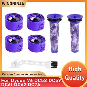 다이슨 V6 DC58 DC59 DC61 DC62 DC74 동물 절대 무선 진공 청소기 교체 부품 용 Hepa 포스트 필터
