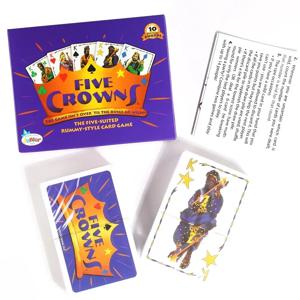 SET Enterprises Five Crowns 카드 게임 보라색 고품질 특별 스타일 보드 게임 재미 있은 친구 가족 대화 형 게임