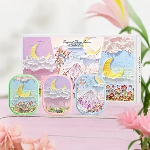 3팩 솔리드 향수 크림, 천연 꽃향기, 오래 지속되는 향기, 업무 및 일상적인 사용에 적합